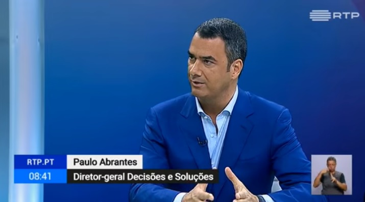 DIRETOR GERAL PAULO ABRANTES NA RTP1