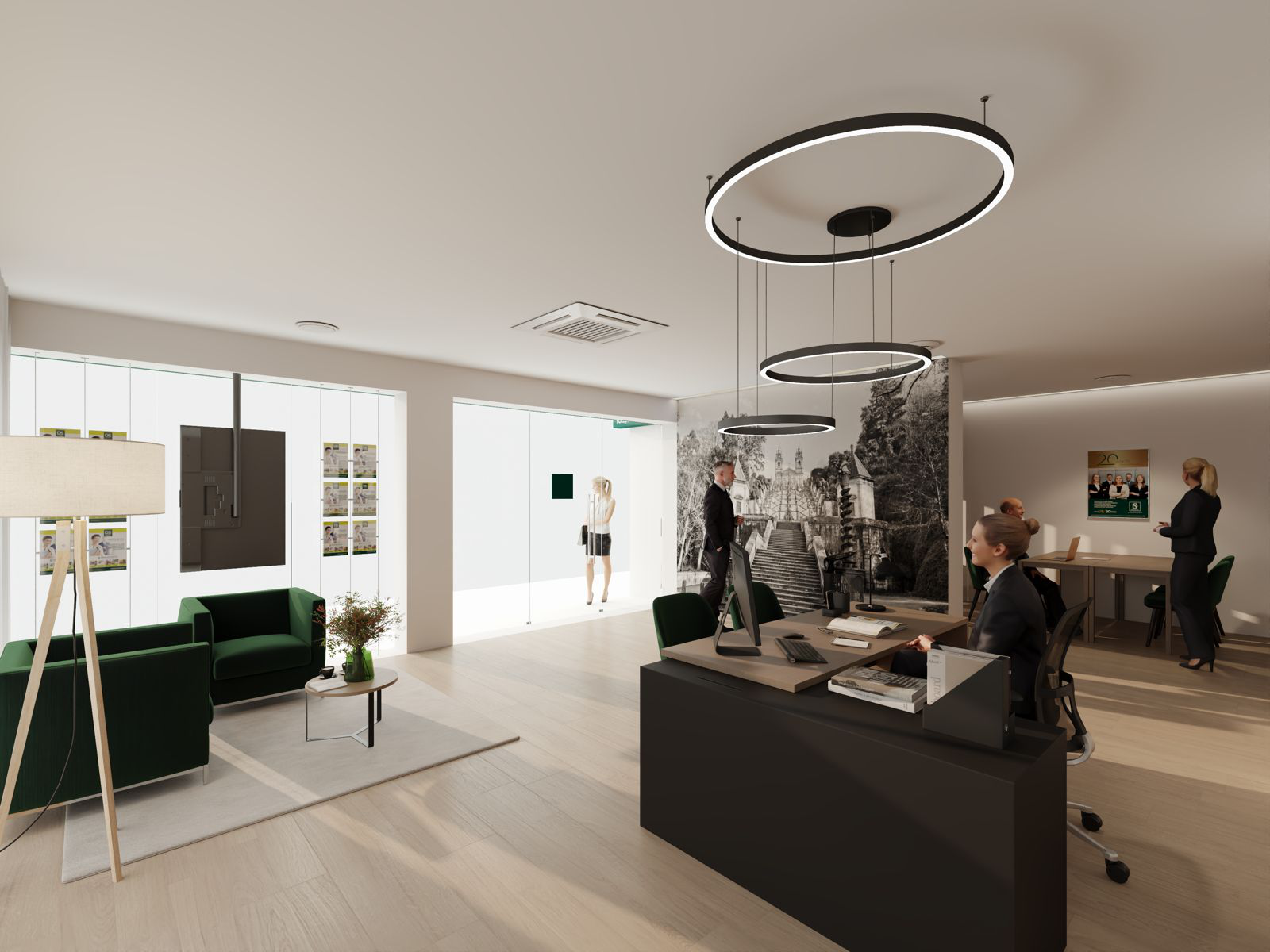 Imagem ilustrativa da receção de uma loja